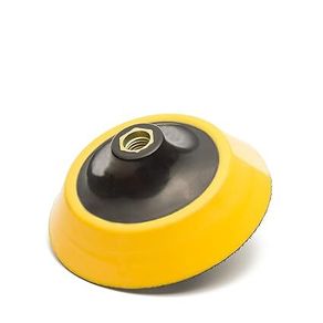 Glass Polish 12621 125mm Velcro Backing Pad, Hook and Loop Sander Polisher Backing Pad, 5/8'' - 11 Thread (soft density)