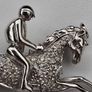 18ct Gold Diamond Horse and Jockey Brooch Image 8