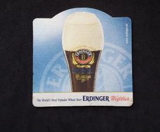 Erdinger Weisbier : The World's Most Popular Wheat Beer - Beer Mat/Coaster