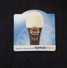 Erdinger Weisbier : The World's Most Popular Wheat Beer - Beer Mat/Coaster