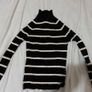 Stradivarius black & cream striped knit long sleeve Image 3