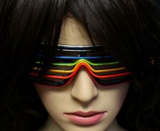 Halloween Led Party Glasses Light Up Flashing Luminous Neon Glowing Shades New Year 2021