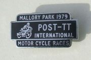 MALLORY PARK 1979 (Post-TT International Motor Cycle Races) - a scarce supporter's enamel badge