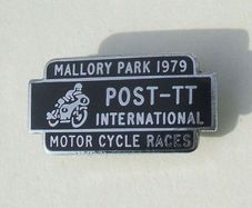 MALLORY PARK 1979 (Post-TT International Motor Cycle Races) - a scarce supporter's enamel badge