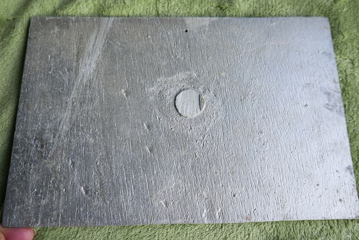 HMS Victory , Portsmouth , Vintage aluminum plate 10" x 6,5"
