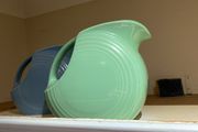 FIESTAWARE disk jug , 2 blue, 1 green
