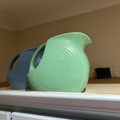 FIESTAWARE disk jug , 2 blue, 1 green