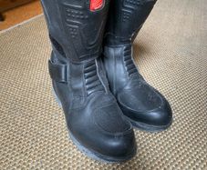 Motorbike ladies jacket trousers and boots set