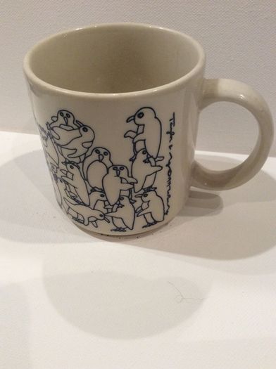 Taylor Ng Penguins Naughty Sexy Party Art Mug 1984 Vintage For Sale In 