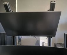 4th monitor stand for triple screen setup sim rig
