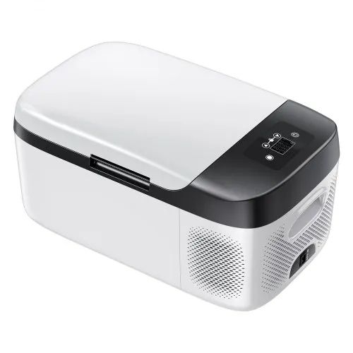 Car Refrigerator, DC 12/24V AC100-240V Compressor Electric Cooler, -20 C to 20 C Car Fridge with APP Control, 15L Cars Freezer for RVs, Campsites, Boats, Camping, Fishing, 60W Portable Freezer