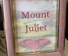7 pink picture frames