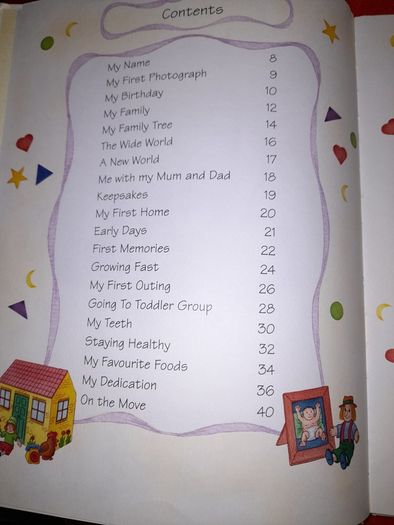Baby record book