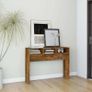 105cm Smoked Oak Console Table, Modern Engineered Wood Hallway Table for Living Room, Entryway & Hall Image 4