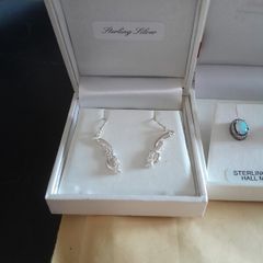 ladies silver earrings