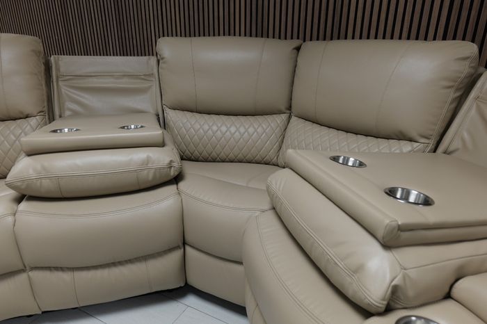 Rita Manual Corner Leather Recliner Sofa