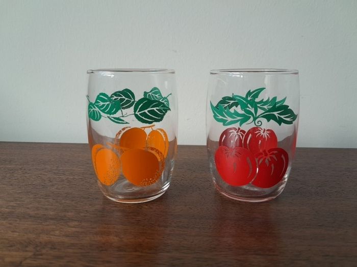Vintage Juice Glasses set of 2