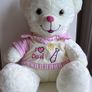 Girl's Large "I love Dad" Plush Teddy Bear Image 2
