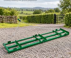 8 ft Tow Behind Drag Harrow for ATV Tractor and Driveway Levelling