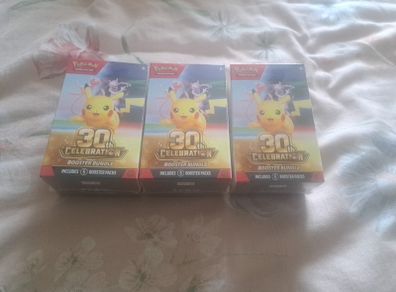 Pokemon 30th Anniversary 3 x Booster Boxes