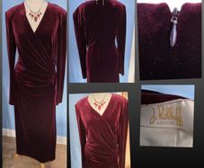 Ribkoff couture dress, sz 12, professionally cleaned, post 8e D18