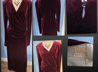 Ribkoff couture dress, sz 12, professionally cleaned, post 8e D18