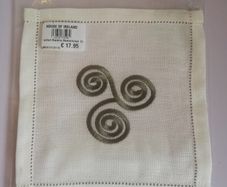 House Of Ireland Linen "Uisce" Cocktail Napkin NWT RRP E17.95 1X15X15 cm