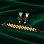 Genuine Honey Jade Jewelry Set Image 2