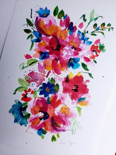 Original Watercolour Floral Painting