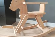 Wooden rocking horse