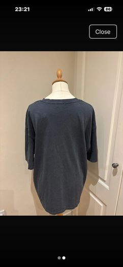Savida grey pink  cotton top - NWOT - size 14