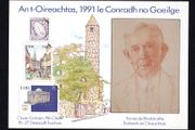 1991 Ireland An Post Postcard for Oireachtas "An t-Oireachtas, 1991 le Conradh na Gaeilge" 18-27 October Mint