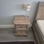 set - Solid wood sleigh bed, bedside lockers and chest of drawers Image 3