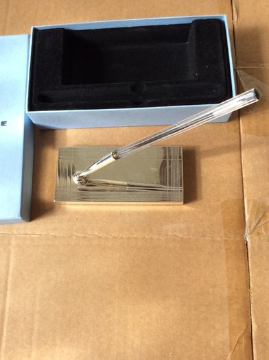 Newbridge Silverware Pen Holder In Presentation Box.
