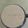Vintage stoneware Le Creuset blue pitcher- France Image 6