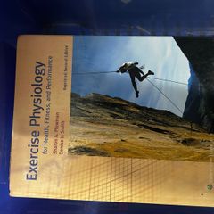 Exercise Physiology for health, fitness and performance