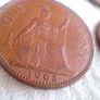 English Pennies 1960's. Image 3