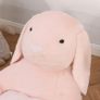 Kids Sofa Chair Children Plush Armchair Stuffed Cute Rabbit Toy Support Seat Learning Baby Nest Sleeping Cushion Bed Soft Snuggle Furniture 60 x 50 x 59cm Pink Image 7
