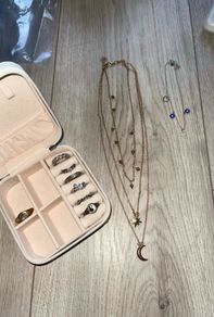 rings, necklace, necessarie & ankle bracelet