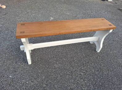 Solid Mahogany Timber Bench Upcycled & Refurbished