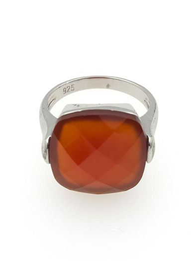 Vintage Carnelian 925 Sterling Silver Ring