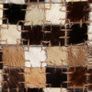 Rug Genuine Leather Patchwork 160x230 cm Square Brown/White Image 4