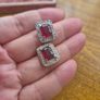 Vintage red earrings Image 2