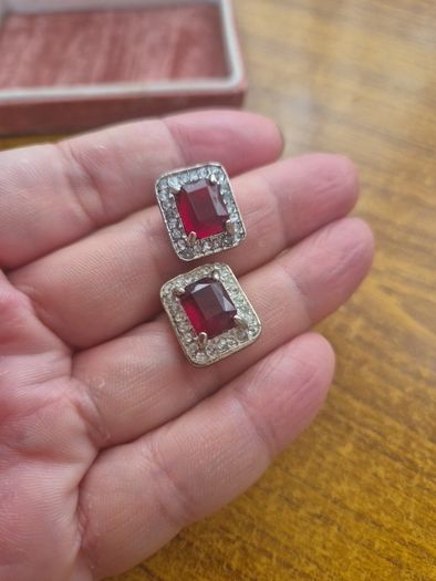 Vintage red earrings