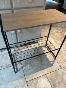 shelves side table