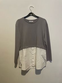 Gallery grey white top size 8 to 10 - New