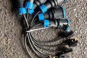 6 of 13a amp Plug to 16a amp socket Adaptor convertor Cables