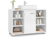 Washbasin Bathroom Cabinet with Adjustable Shelves Dove Grey or Cloud White