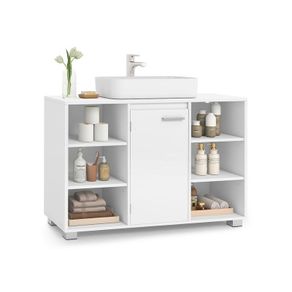 Washbasin Bathroom Cabinet with Adjustable Shelves Dove Grey or Cloud White