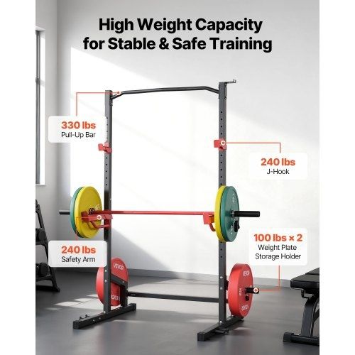 Power Cage Squat Rack Multifunctional Power Rack Home Gym Strength ...